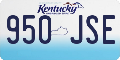 KY license plate 950JSE