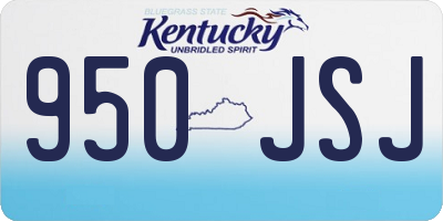 KY license plate 950JSJ