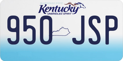 KY license plate 950JSP