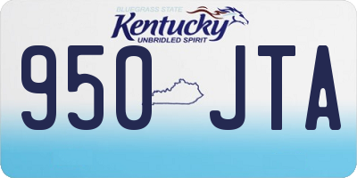 KY license plate 950JTA