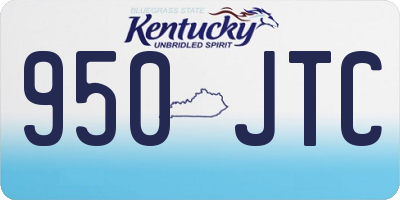 KY license plate 950JTC
