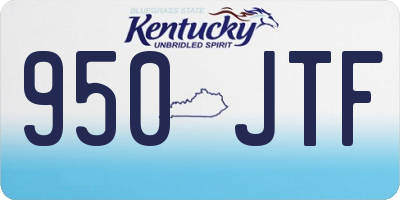 KY license plate 950JTF