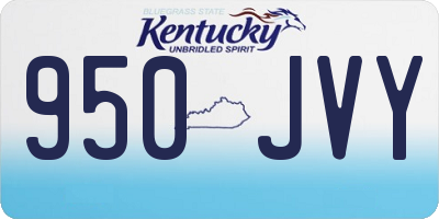 KY license plate 950JVY
