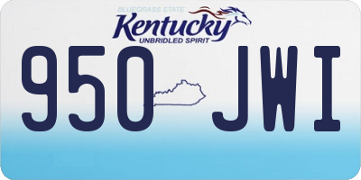 KY license plate 950JWI