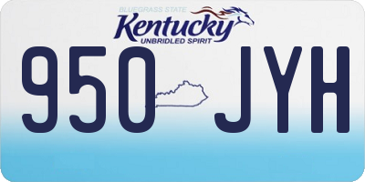KY license plate 950JYH