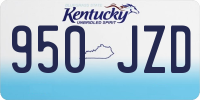 KY license plate 950JZD