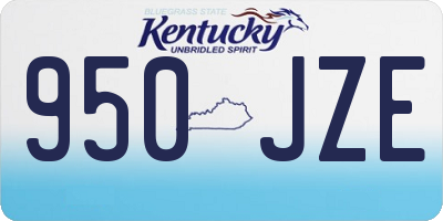 KY license plate 950JZE