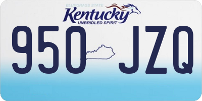 KY license plate 950JZQ