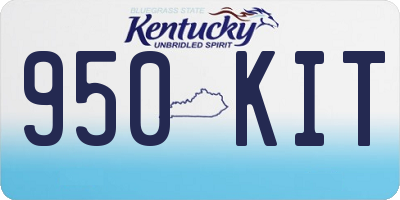 KY license plate 950KIT