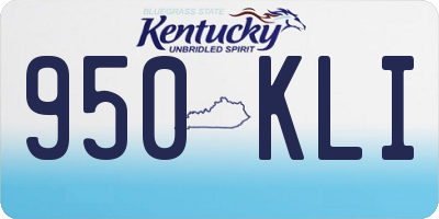 KY license plate 950KLI