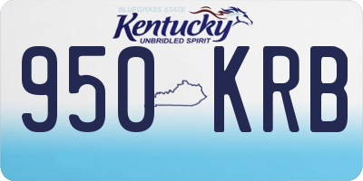 KY license plate 950KRB