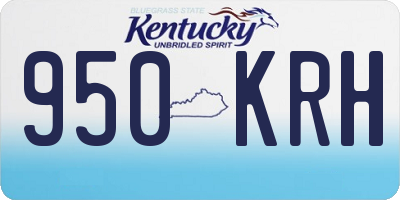 KY license plate 950KRH