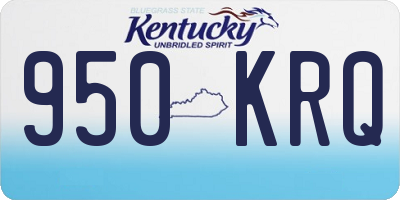 KY license plate 950KRQ