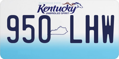 KY license plate 950LHW