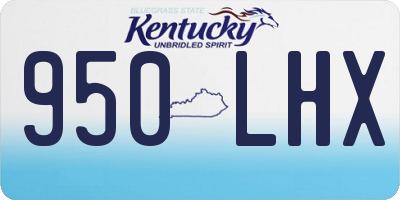 KY license plate 950LHX