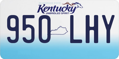KY license plate 950LHY