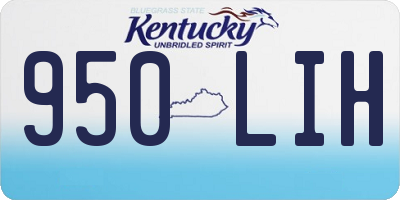 KY license plate 950LIH
