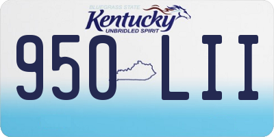 KY license plate 950LII