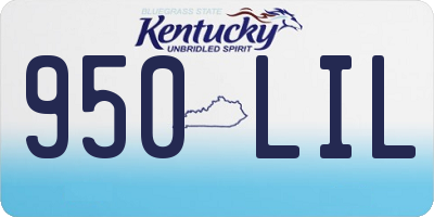 KY license plate 950LIL