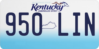 KY license plate 950LIN