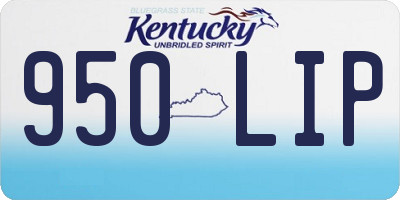 KY license plate 950LIP