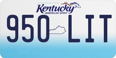KY license plate 950LIT