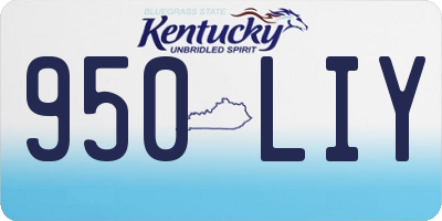KY license plate 950LIY