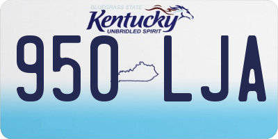 KY license plate 950LJA