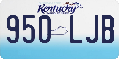 KY license plate 950LJB