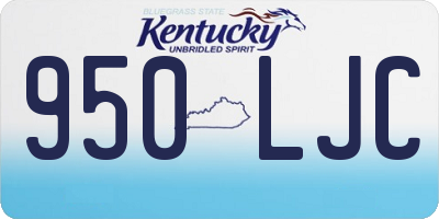 KY license plate 950LJC