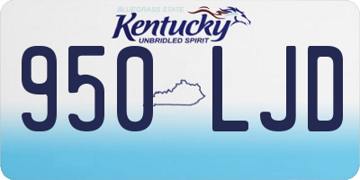 KY license plate 950LJD