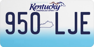 KY license plate 950LJE