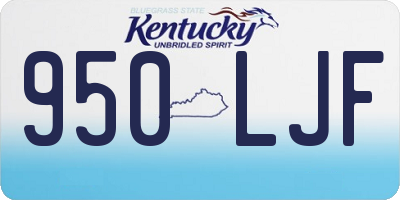 KY license plate 950LJF