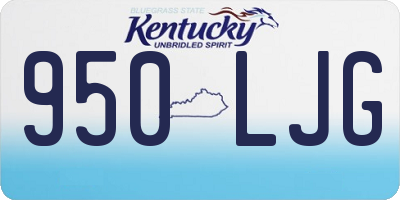 KY license plate 950LJG