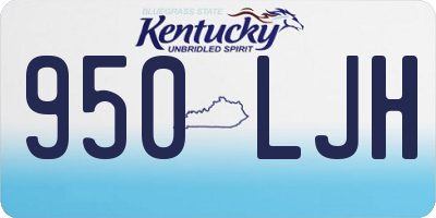 KY license plate 950LJH