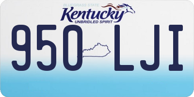 KY license plate 950LJI