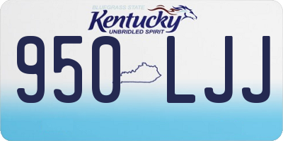 KY license plate 950LJJ