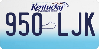 KY license plate 950LJK