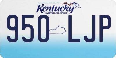 KY license plate 950LJP