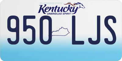 KY license plate 950LJS