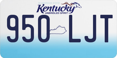 KY license plate 950LJT