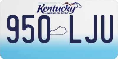 KY license plate 950LJU