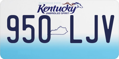 KY license plate 950LJV