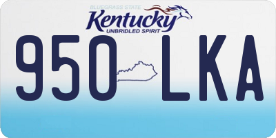 KY license plate 950LKA