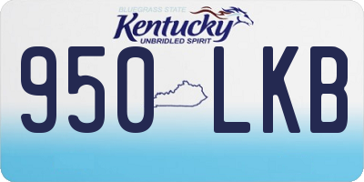 KY license plate 950LKB