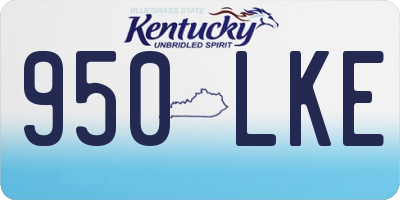 KY license plate 950LKE