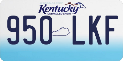 KY license plate 950LKF