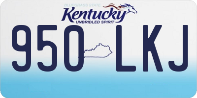 KY license plate 950LKJ