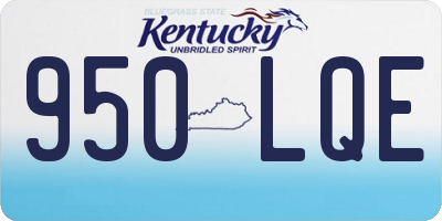 KY license plate 950LQE