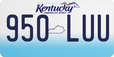 KY license plate 950LUU